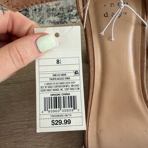 New with tags A New Day tan block heel pumps